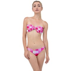 Pink Box Classic Bandeau Bikini Set by nateshop