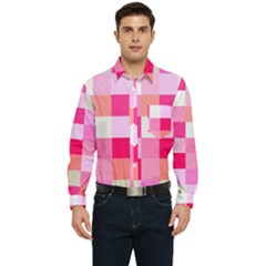 Pink Box Men s Long Sleeve Pocket Shirt  by nateshop