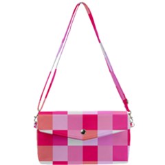 Pink Box Removable Strap Clutch Bag by nateshop