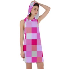 Pink Box Racer Back Hoodie Dress