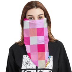 Pink Box Face Covering Bandana (triangle) by nateshop