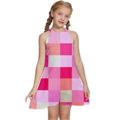 Pink Box Kids  Halter Collar Waist Tie Chiffon Dress