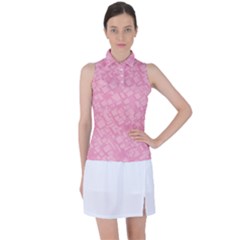 Pink Women s Sleeveless Polo Tee