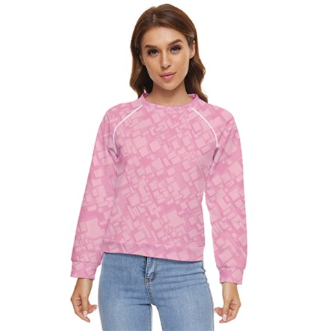 Pink Women s Long Sleeve Raglan Tee by nateshop