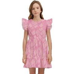 Pink Kids  Winged Sleeve Dress