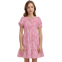 Pink Kids  Puff Sleeved Dress