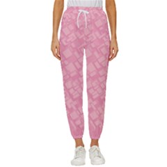 Pink Cropped Drawstring Pants