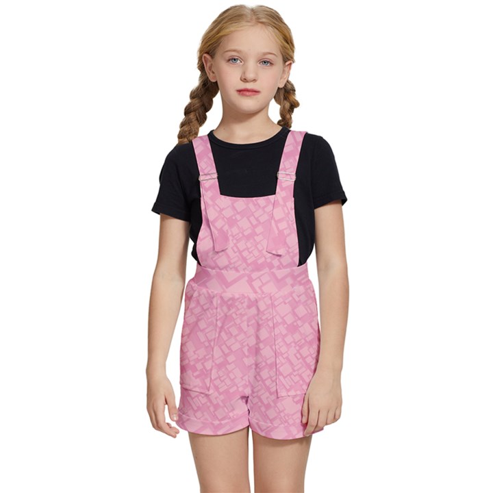 Pink Kids  Short Overalls