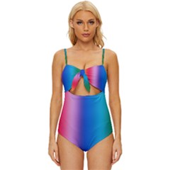 Proud Knot Front One-piece Swimsuit