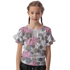 Roses,paint Kids  Cut Out Flutter Sleeves by nateshop