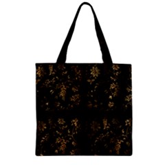 Scrapbook Zipper Grocery Tote Bag