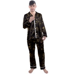 Scrapbook Men s Long Sleeve Satin Pajamas Set by nateshop