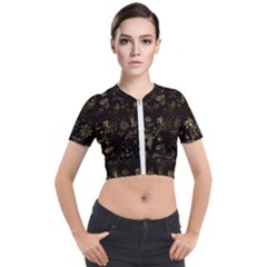 Scrapbook Short Sleeve Cropped Jacket by nateshop