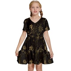 Scrapbook Kids  Short Sleeve Tiered Mini Dress