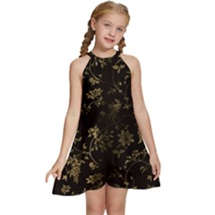 Scrapbook Kids  Halter Collar Waist Tie Chiffon Dress