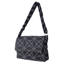 Seamless- Gray Full Print Messenger Bag (m) by nateshop