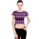 Seamless-box Puple Crew Neck Crop Top View1