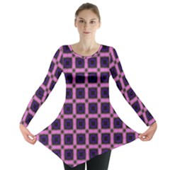 Seamless-box Puple Long Sleeve Tunic  by nateshop