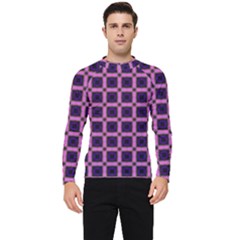 Seamless-box Puple Men s Long Sleeve Rash Guard by nateshop