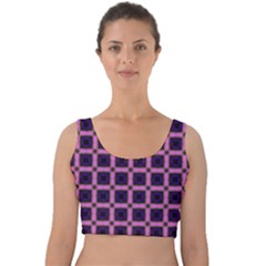 Seamless-box Puple Velvet Crop Top by nateshop