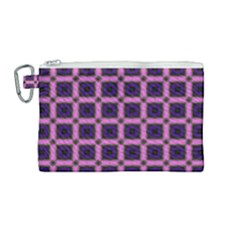 Seamless-box Puple Canvas Cosmetic Bag (medium) by nateshop