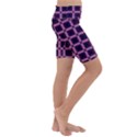 Seamless-box Puple Kids  Lightweight Velour Cropped Yoga Leggings View3