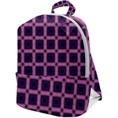 Seamless-box Puple Zip Up Backpack by nateshop