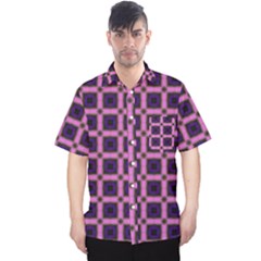 Seamless-box Puple Men s Hawaii Shirt