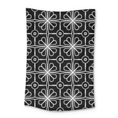 Seamless-pattern Black Small Tapestry