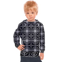 Seamless-pattern Black Kids  Hooded Pullover by nateshop