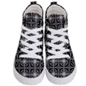 Seamless-pattern Black Kids  Hi-Top Skate Sneakers View1