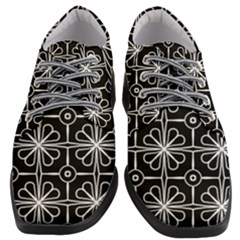 Seamless-pattern Black Women Heeled Oxford Shoes by nateshop