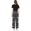 Seamless-pattern Black Women s Pants  View2