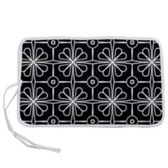 Seamless-pattern Black Pen Storage Case (l) by nateshop