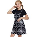 Seamless-pattern Black Kids  Apron Dress View2