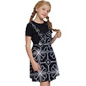 Seamless-pattern Black Kids  Apron Dress View3