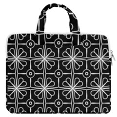 Seamless-pattern Black Macbook Pro 16  Double Pocket Laptop Bag  by nateshop