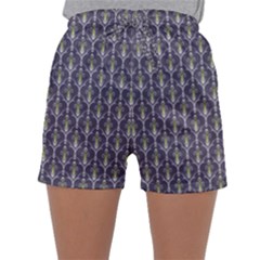 Seamless-pattern Gray Sleepwear Shorts