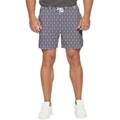 Seamless-pattern Gray Men s Runner Shorts