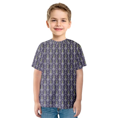 Seamless-pattern Gray Kids  Sport Mesh Tee by nateshop