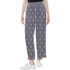 Seamless-pattern Gray Women s Pants  by nateshop