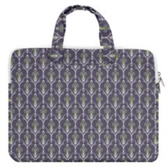 Seamless-pattern Gray Macbook Pro 13  Double Pocket Laptop Bag