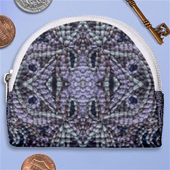 Abstract Kaleido Horseshoe Style Canvas Pouch by kaleidomarblingart