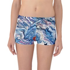 Abstract Waves Boyleg Bikini Bottoms by kaleidomarblingart