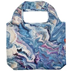 Abstract Waves Foldable Grocery Recycle Bag