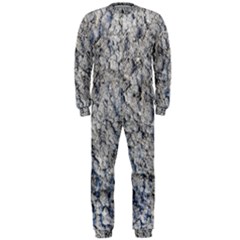 Cracked Texture Print Onepiece Jumpsuit (men)