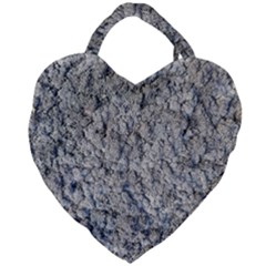 Cracked Texture Print Giant Heart Shaped Tote by dflcprintsclothing