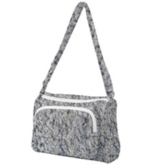 Cracked Texture Print Front Pocket Crossbody Bag by dflcprintsclothing