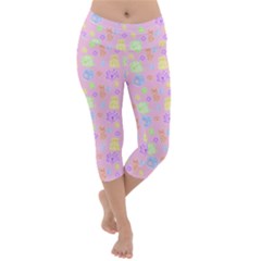 Dungeons And Cuties Lightweight Velour Capri Yoga Leggings by thePastelAbomination