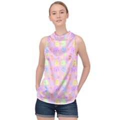 Dungeons And Cuties High Neck Satin Top by thePastelAbomination